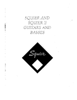 Fender Squier-Squier-II-Guitars-Basses-Japan-Korea1980s - Owners Manual